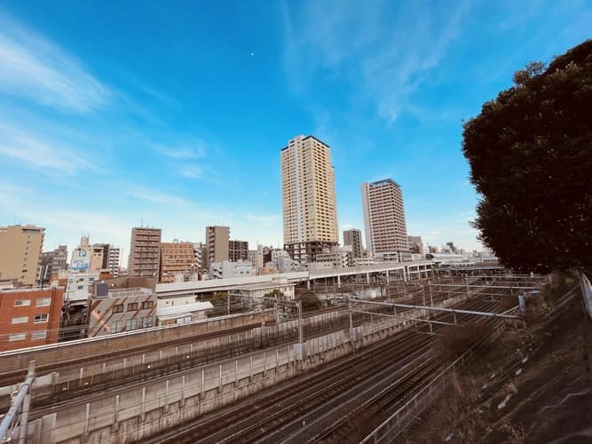 寺院内からの風景