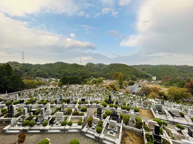 墓地全景