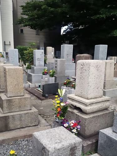 中茶屋明神墓地